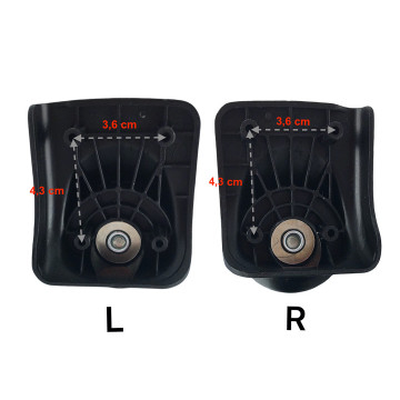 Roulettes simples SD-216/A-70 valises toiles compatibles valises Samsonite Delsey