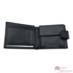 Italian leather wallet with snap Lancaster 128-11