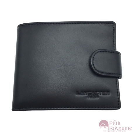 Italian leather wallet with snap Lancaster 128-11