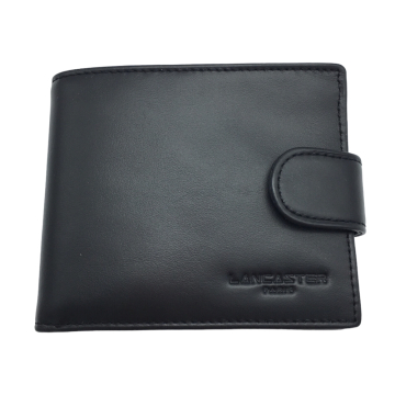 Italian leather wallet with snap Lancaster 128-11