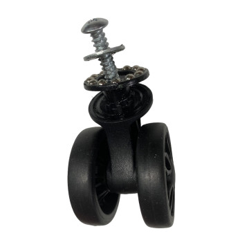 Double replacement wheels RDA1 for 4-wheeled hardside or softside luggages, suitable for many brands such as Samsonite, Delsey