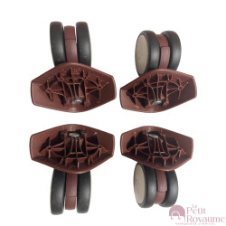 Double replacement wheels JY103 suitable for Samsonite Lite Cube