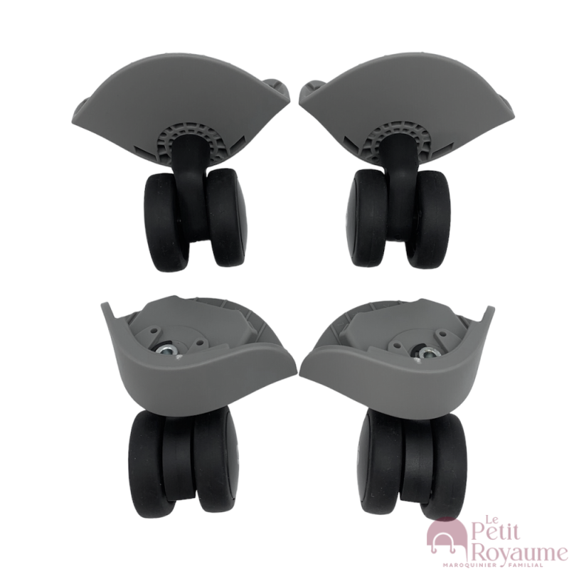 Roulettes doubles SCU JY108S ou FHW517 pour valises rigides à 4 roues, compatibles Samsonite S'cure Cabine