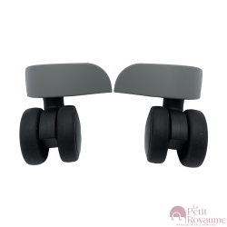 Double replacement wheels JY108S or FHW517 for 4-wheeled hardside luggages, suitable for Samsonite S'cure Cabin