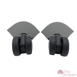 Double replacement wheels JY108S or FHW517 for 4-wheeled hardside luggages, suitable for Samsonite S'cure Cabin
