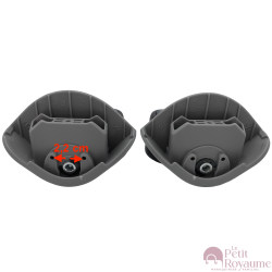 Double replacement wheels JY108S or FHW517 for 4-wheeled hardside luggages, suitable for Samsonite S'cure Cabin