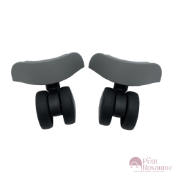 Double replacement wheels JY108S or FHW517 for 4-wheeled hardside luggages, suitable for Samsonite S'cure Cabin