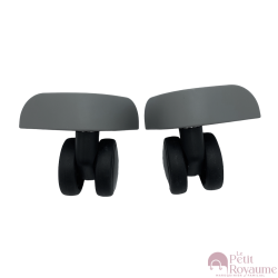 Double replacement wheels JY108S or FHW517 for 4-wheeled hardside luggages, suitable for Samsonite S'cure Cabin