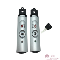 A set of 2 recessed lock TSA SKG 905 for hardside luggages