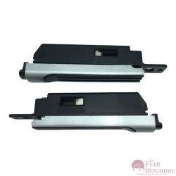 Lot de 2 clips de serrures 20153025 encastrées pour valises rigides, compatibles avec valises Samsonite, Delsey