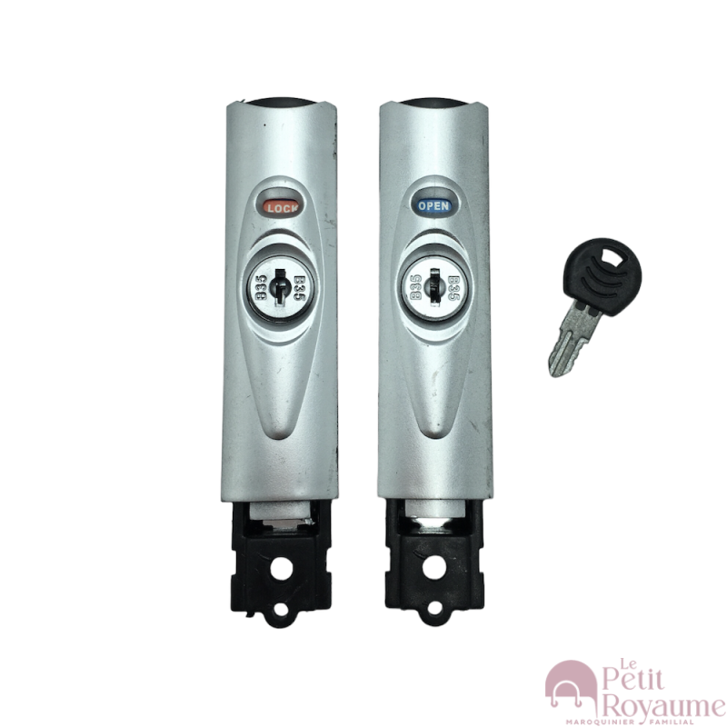 A set of 2 recessed lock B35 for hardside luggages