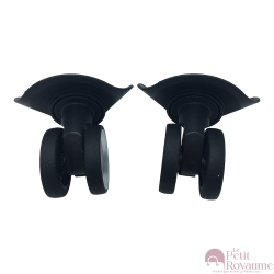 Roulettes doubles A52/ A801 pour valises rigides/coque à 4 roues, compatibles Airtex ou Worldline