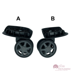 Double replacement wheels D429 for 4-wheeled hardside luggages, suitable for many brands such as Samsonite, Delsey