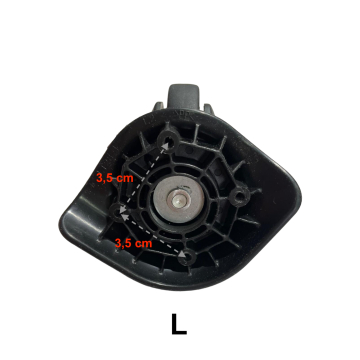Single replacement wheels Rsd 01 1123 for 4-wheeled hardside luggages, suitable for many brands such as Samsonite, Delsey