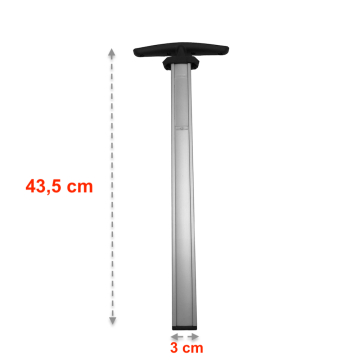 Lugagge Telescopic Handle Tige (43,5cm x 3cm) suitable for Samsonite Lite Shock 55cm