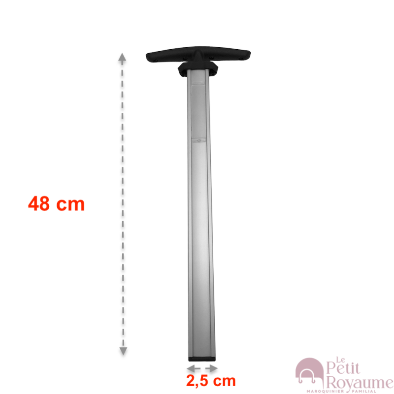 Lugagge Telescopic Handle Tige (48cm x 2,5cm) suitable for Samsonite Lite Shock 75cm