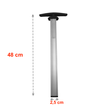 Lugagge Telescopic Handle Tige (48cm x 2,5cm) suitable for Samsonite Lite Shock 75cm