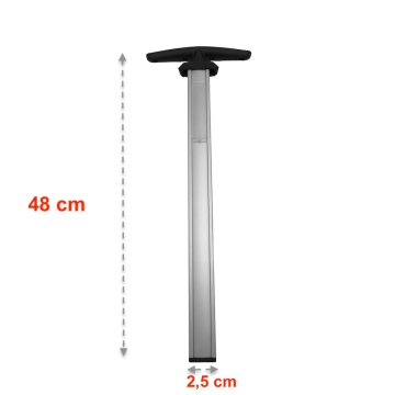 Tige télescopique (48cm x 2,5cm) compatible Samsonite Lite Shock 75cm