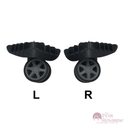 Double replacement wheels FHW601E for 4-wheeled hardside luggages, suitable for Samsonite