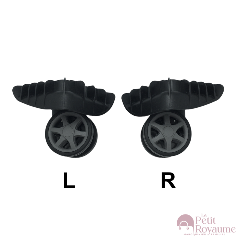 Double replacement wheels FHW601E for 4-wheeled hardside luggages, suitable for Samsonite