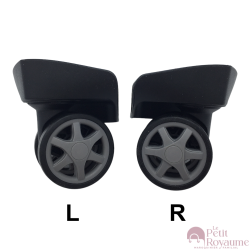 Roulettes doubles FHW601E pour valises rigides, compatibles avec Samsonite