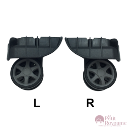 Roulettes doubles FHW601E pour valises rigides, compatibles avec Samsonite