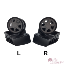 Roulettes doubles FHW601E pour valises rigides, compatibles avec Samsonite