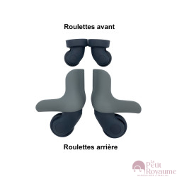 Roulettes simples pour valises rigides/coque compatibles avec Samsonite AERIS