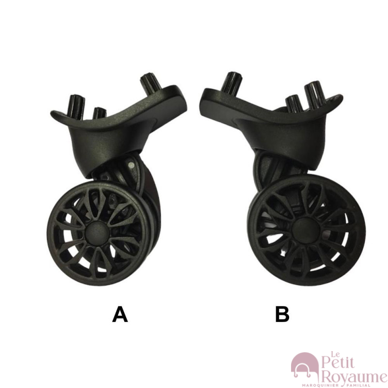 Double replacement wheels 6cm D367, JD-1297 for 4-wheeled softside luggages, suitable for many brands such as Samsonite, Delsey