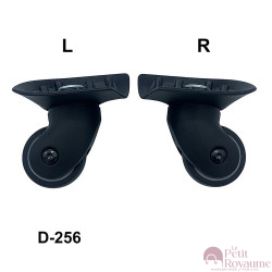Single replacement wheels D-256 or JL-CO92 for 4-wheeled hardside luggages, suitable for Samsonite Cosmolite and Bright Light