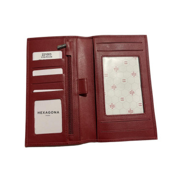 Hexagona 221003 Check holder leather wallet