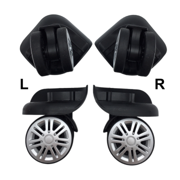 Double replacement wheels HDF22 for 4-wheeled hardside luggages, suitable for Delsey Airfrance