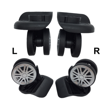 Double replacement wheels HDF22 for 4-wheeled hardside luggages, suitable for Delsey Airfrance