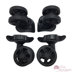 Double replacement wheels T103C or D531 for 4-wheeled hardside luggages, suitable for American Tourister AT Primo