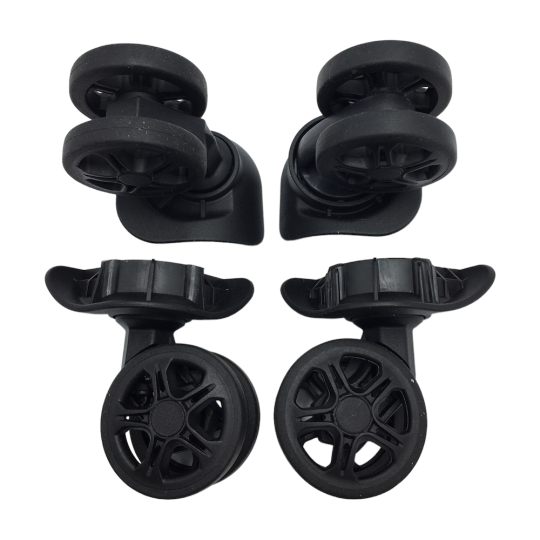 Double replacement wheels FHW604 or D531 for 4wheeled hardside luggages, suitable for American