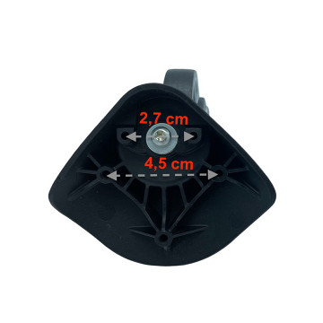 Roulettes simples OU1218.215 pour valises rigides à 4 roues compatibles avec valise Samsonite Light Shock 69,75,81 cm