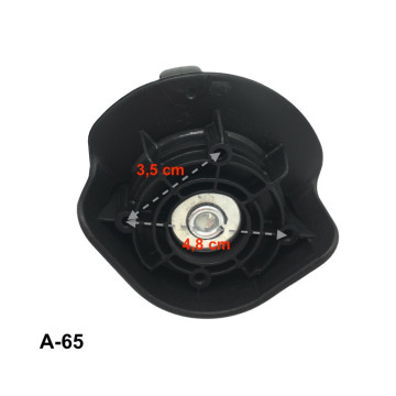 Single replacement wheels A-65 (4cm) for 4-wheeled hardside luggages, suitable for many brands such as Samsonite, Delsey