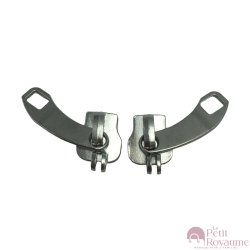Set of 2 Zipper pulls GM / TAC-H for hardshell or softshell suitcases suitable for Samsonite, Delsey and other brands