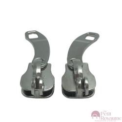 Set of 2 Zipper pulls GM / TAC-H for hardshell or softshell suitcases suitable for Samsonite, Delsey and other brands