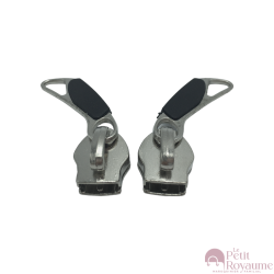 Set of 2 Zipper pulls TAC-F for hardshell or softshell suitcases suitable for Samsonite, Delsey and other brands