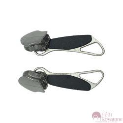 Set of 2 Zipper pulls TAC-F for hardshell or softshell suitcases suitable for Samsonite, Delsey and other brands