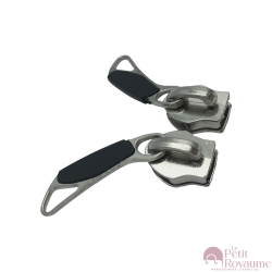 Set of 2 Zipper pulls TAC-F for hardshell or softshell suitcases suitable for Samsonite, Delsey and other brands