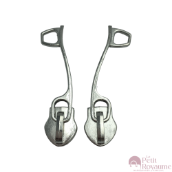 Set of 2 Zipper pulls TAC-Agm for hardshell or softshell suitcases suitable for Samsonite, Delsey and other brands