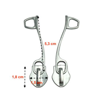 Lot de 2 Tirettes avec curseurs TAC-Agm compatibles valises rigides ou toiles Samsonite, Delsey et d'autres marques