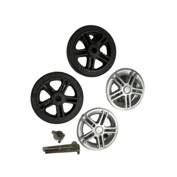 Double replacement wheels AD-A5,5cm for 4-wheeled hardside luggages, suitable for Delsey