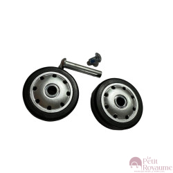 Double replacement wheels AD-A5cm for 4-wheeled hardside luggages, suitable for Delsey