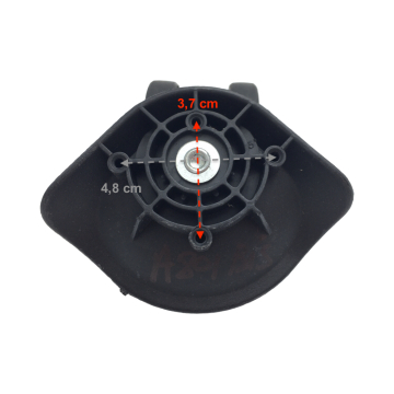 Roulettes doubles A801Bis pour valises rigides/coque à 4 roues, compatibles Airtex ou Worldline