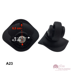 Single replacement wheels A-23 for 4-wheeled hardside luggages