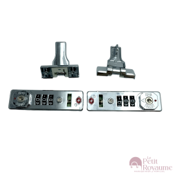 A set of 2 recessed lock SC01 for hardside luggages