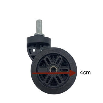 Double replacement wheels diameter 4 cm for 4-wheeled hardside luggages suitable for Delsey Belfort Cabin